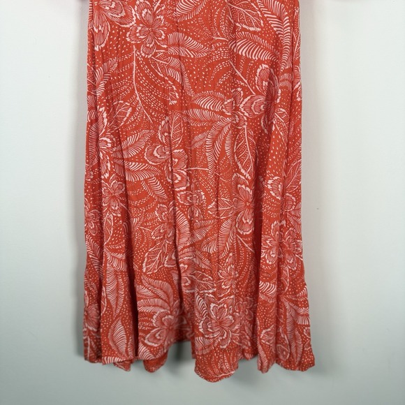 Women's‎ Rip Curl Floral Sundress Orange Hawaiian Flower Size Small - Picture 2 of 7